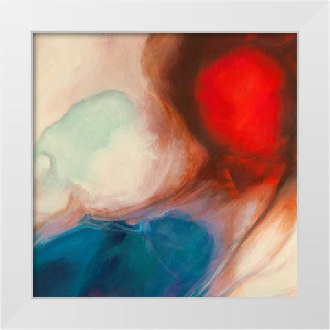 Shangri-La III White Modern Wood Framed Art Print by Demos, Jean-Luc