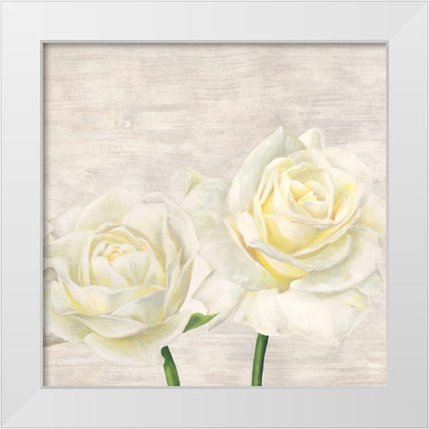 Classic Roses I White Modern Wood Framed Art Print by Jenny, Thomlinson