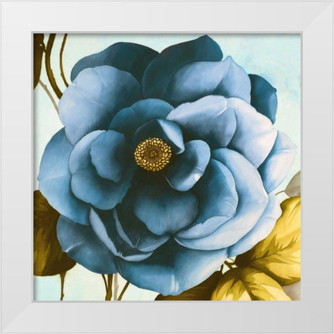 Azaleas III (detail) White Modern Wood Framed Art Print by Keiko, Rei
