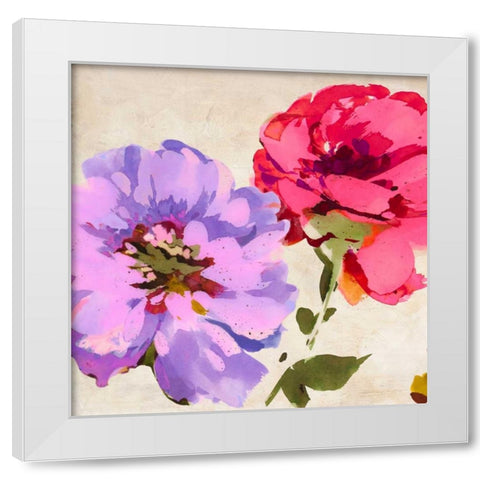 Colorful Jewels I White Modern Wood Framed Art Print by Parr, Kelly