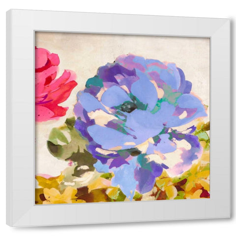 Colorful Jewels II White Modern Wood Framed Art Print by Parr, Kelly