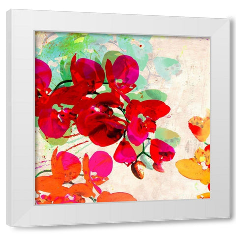 Orchidreams (detail) White Modern Wood Framed Art Print by Kelly, Parr