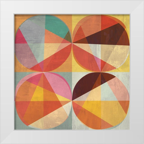 Chromatica I White Modern Wood Framed Art Print by Kaj, Rama