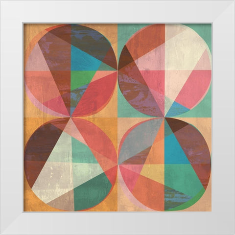 Chromatica II White Modern Wood Framed Art Print by Kaj, Rama
