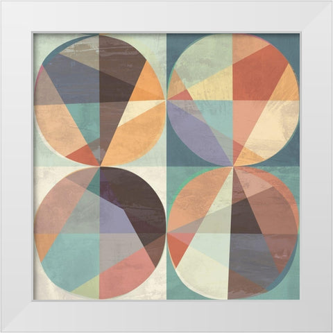 Chromatica III White Modern Wood Framed Art Print by Kaj, Rama