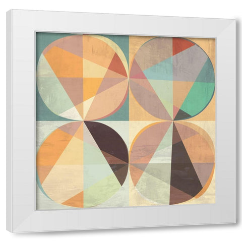 Chromatica IV White Modern Wood Framed Art Print by Kaj, Rama