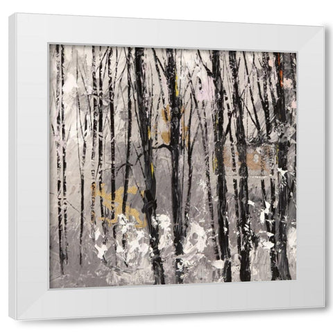 Bosco I White Modern Wood Framed Art Print by Lucas