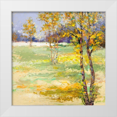 Brezza del bosco White Modern Wood Framed Art Print by Lucas