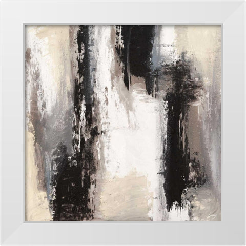 Aperture 1 White Modern Wood Framed Art Print by Lucas