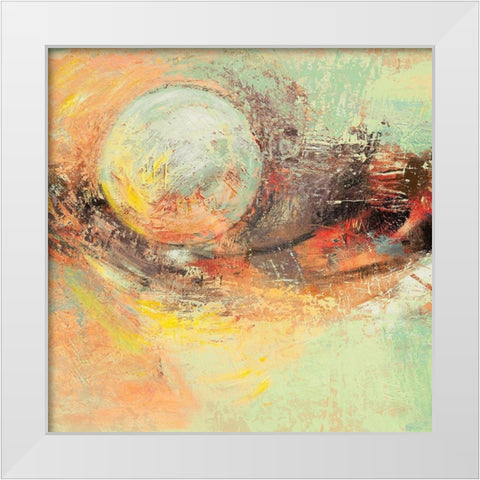 Luna destate (detail) White Modern Wood Framed Art Print by Lucas