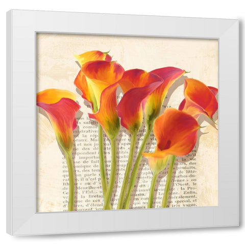 Histoires de Callas (detail) White Modern Wood Framed Art Print by Villa, Luca