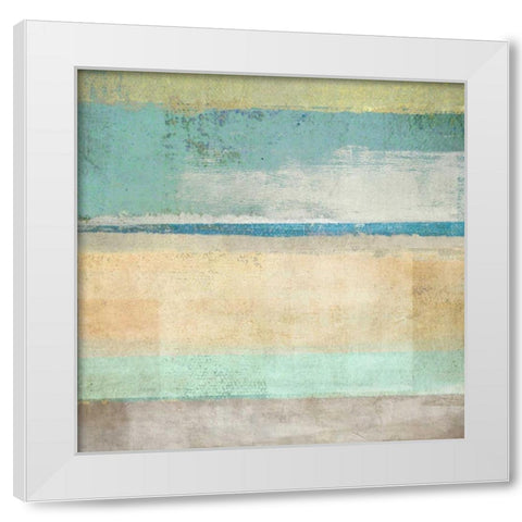 Earth #1 White Modern Wood Framed Art Print by Maun, Ludwig