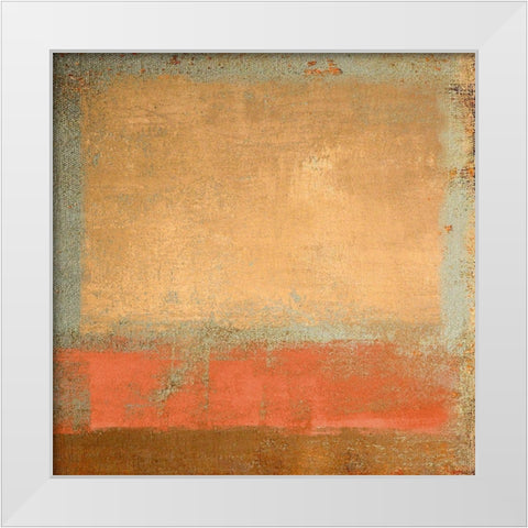 Serene Horizon White Modern Wood Framed Art Print by Ludwig, Maun