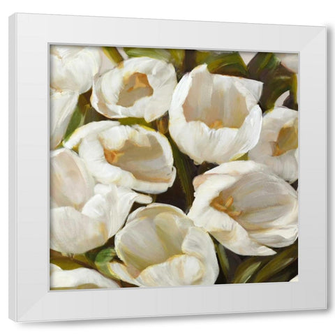 Bianco I White Modern Wood Framed Art Print by Sanna, Leonardo