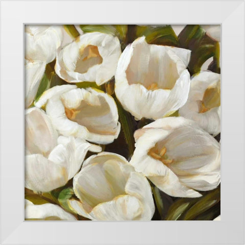 Bianco I White Modern Wood Framed Art Print by Sanna, Leonardo