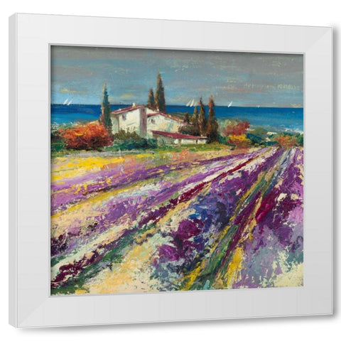 Sognando la Provenza White Modern Wood Framed Art Print by Florio, Luigi