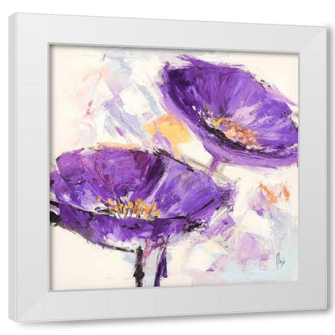 Rugiada White Modern Wood Framed Art Print by Florio, Luigi