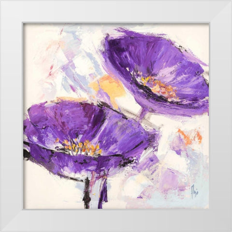 Rugiada White Modern Wood Framed Art Print by Florio, Luigi