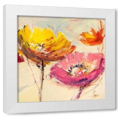 Nel vento II White Modern Wood Framed Art Print by Luigi, Florio