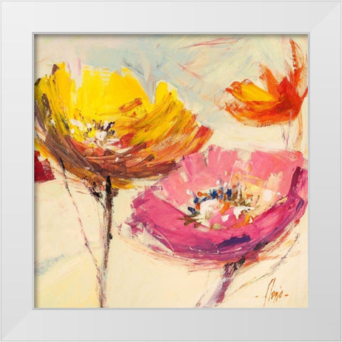 Nel vento II White Modern Wood Framed Art Print by Luigi, Florio