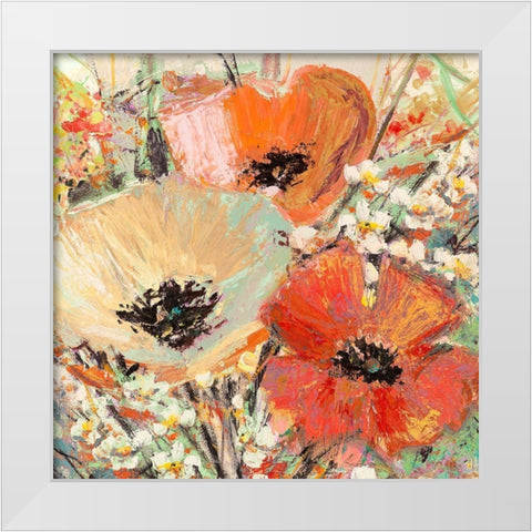 Gemme in fiore II White Modern Wood Framed Art Print by Luigi, Florio