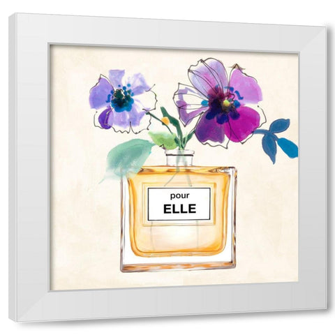 Pour Elle I White Modern Wood Framed Art Print by Michelle, Clair