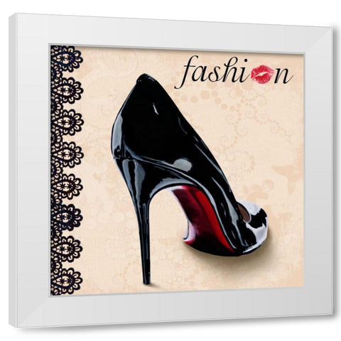 Fashion White Modern Wood Framed Art Print by Clair, Michelle