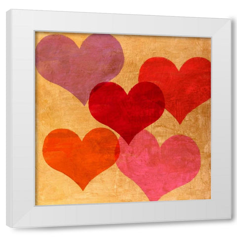 Mucho Amor White Modern Wood Framed Art Print by Rodrigues, MalÃ¬a