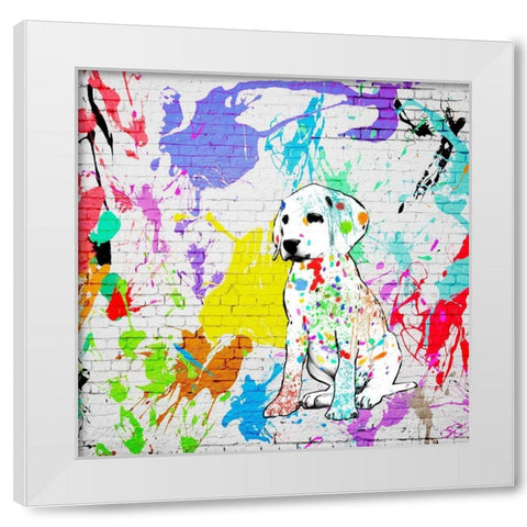 In my defense I was left unsupervised White Modern Wood Framed Art Print by Masterfunk Collective