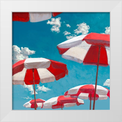 Beach Life II - detail White Modern Wood Framed Art Print by Marzi, Dario