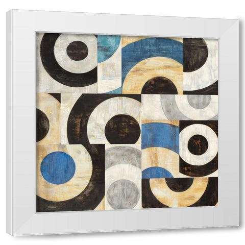 Addendum II White Modern Wood Framed Art Print by Nava, Sandro