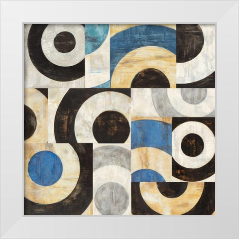 Addendum II White Modern Wood Framed Art Print by Nava, Sandro