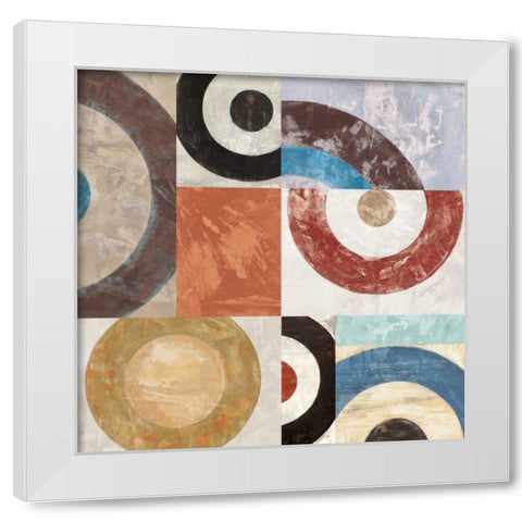 Waves II White Modern Wood Framed Art Print by Nava, Sandro