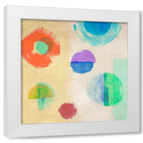 Soul Train I White Modern Wood Framed Art Print by Nava, Sandro