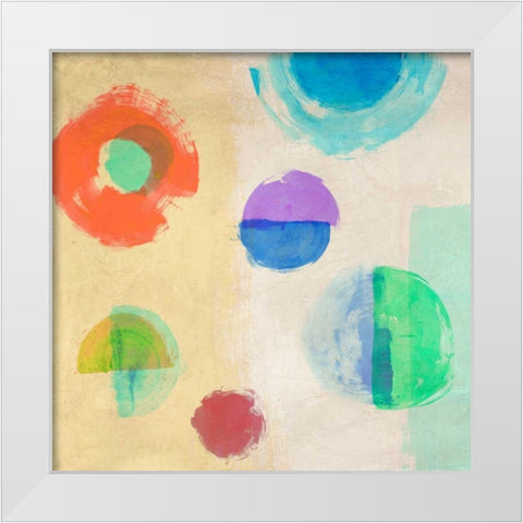 Soul Train I White Modern Wood Framed Art Print by Nava, Sandro