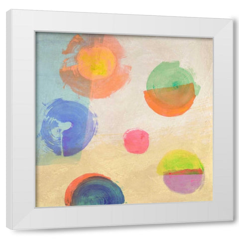 Soul Train II White Modern Wood Framed Art Print by Nava, Sandro