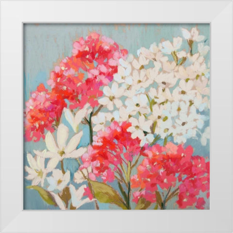Softly Swaying II White Modern Wood Framed Art Print by Whatmore, Nel