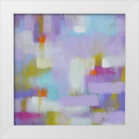 Stuck in the Middle with You White Modern Wood Framed Art Print by Whatmore, Nel