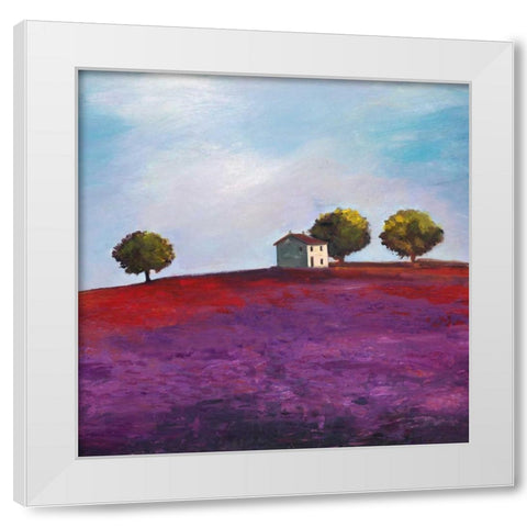 Late Afternoon White Modern Wood Framed Art Print by Bloom, Philip