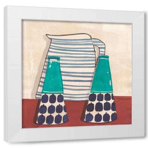 Cuisine I White Modern Wood Framed Art Print by Dupree, Pat