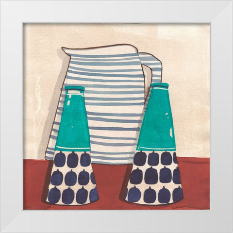 Cuisine I White Modern Wood Framed Art Print by Dupree, Pat