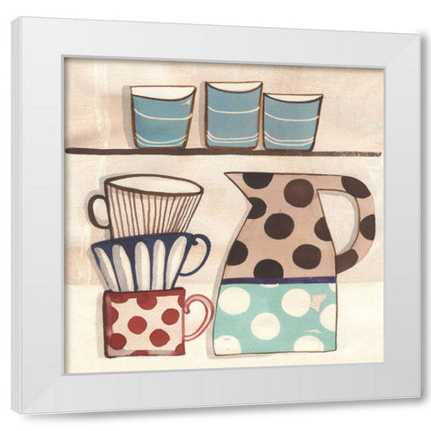 Cuisine II White Modern Wood Framed Art Print by Dupree, Pat
