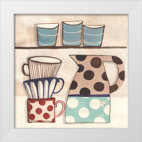 Cuisine II White Modern Wood Framed Art Print by Dupree, Pat