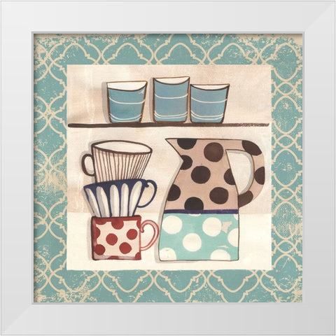 Cuisine Decoration II White Modern Wood Framed Art Print by Dupree, Pat