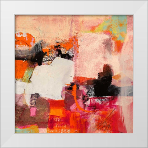 Colors of Summer II White Modern Wood Framed Art Print by Pima, Arthur