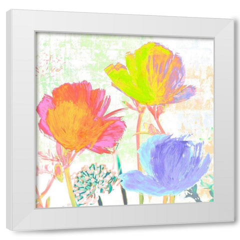 Divertissement dete I White Modern Wood Framed Art Print by Muriel, Phelipau