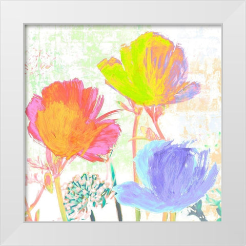 Divertissement dete I White Modern Wood Framed Art Print by Muriel, Phelipau