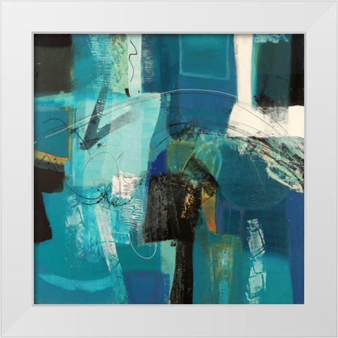 Trasparenze White Modern Wood Framed Art Print by Piovan, Maurizio