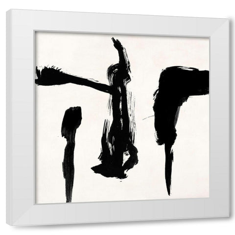 Gestures II White Modern Wood Framed Art Print by Peter, Winkel