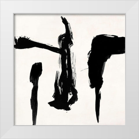 Gestures II White Modern Wood Framed Art Print by Peter, Winkel